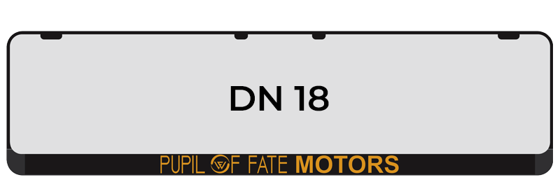 DN-18 — Pupil of Fate Motors branding